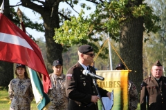 Skolnieku rotas karoga maiņas ceremonija