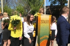 Cēsu skolnieku rotas piemiņas karoga maiņas ceremonija Mazsalacā